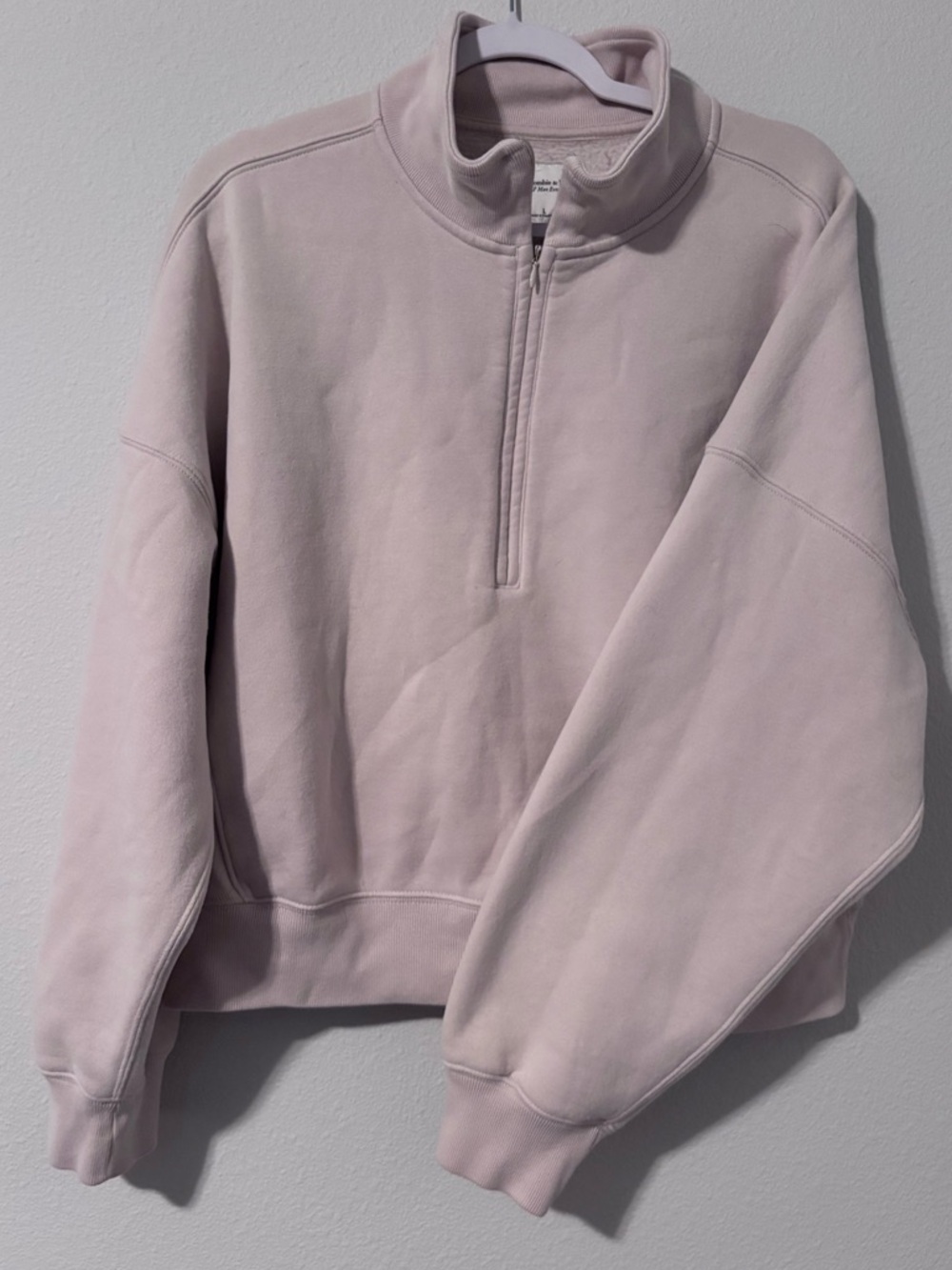 A&F Cropped 1/2 Zip Sweatshirt